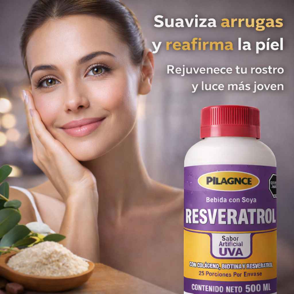 RESVERATROL + COLÁGENO +BIOTINA ¿Te duele subir escaleras? ¿Sientes rigidez en tus articulaciones al despertar?