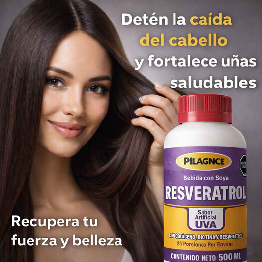 RESVERATROL + COLÁGENO  +BIOTINA  ¿Te duele subir escaleras? ¿Sientes rigidez en tus articulaciones al despertar?