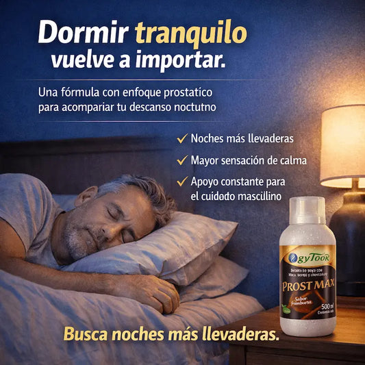 PROST MAX®: Apoyo natural para desinflamar la próstata y recuperar el flujo normal.